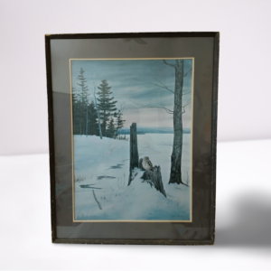 D. Crosby Snowy Landscape - Framed - 32" x 25.25" - Labeled 151/400