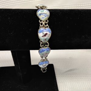 Vintage Heart Link Bracelet