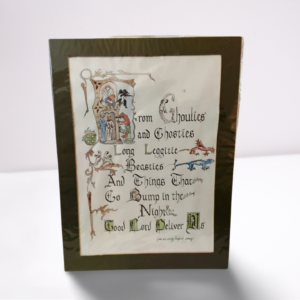 Artwork - Calligraphy - ..'things that go bump in the night' - 12" W x 16" H