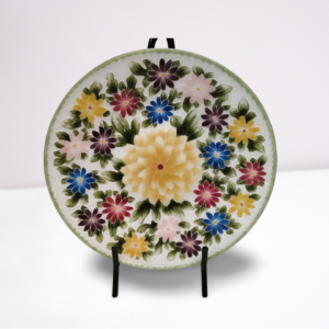 Vintage Ando Cloisonne Floral Plate - 8.25” - Enamel Decorative Dish