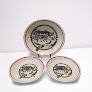 [SET of 3] Vintage Ironstone Pasta Bowls