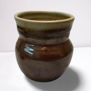 Small Pottery Vase  ~ 3.75" W x 4.5" H