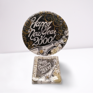 Happy New Year 2000 - Millennium Party Paper Plate and Napkins Set SEALED