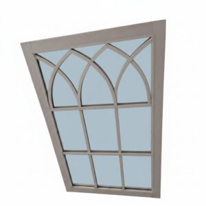 White Framed Wall Mirror - 37.5 in x 24 in