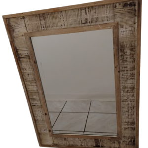 Wood framed wall mirror 30" x 40"